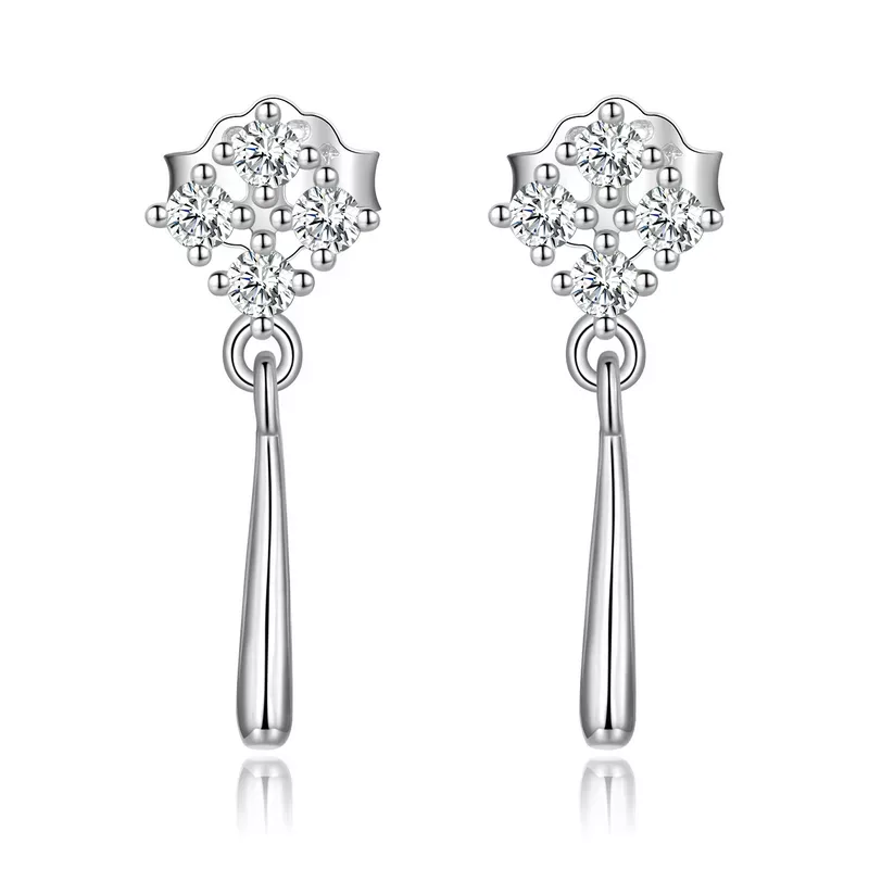 Pandora Style Delicate Hanging Earrings - BSE600-A