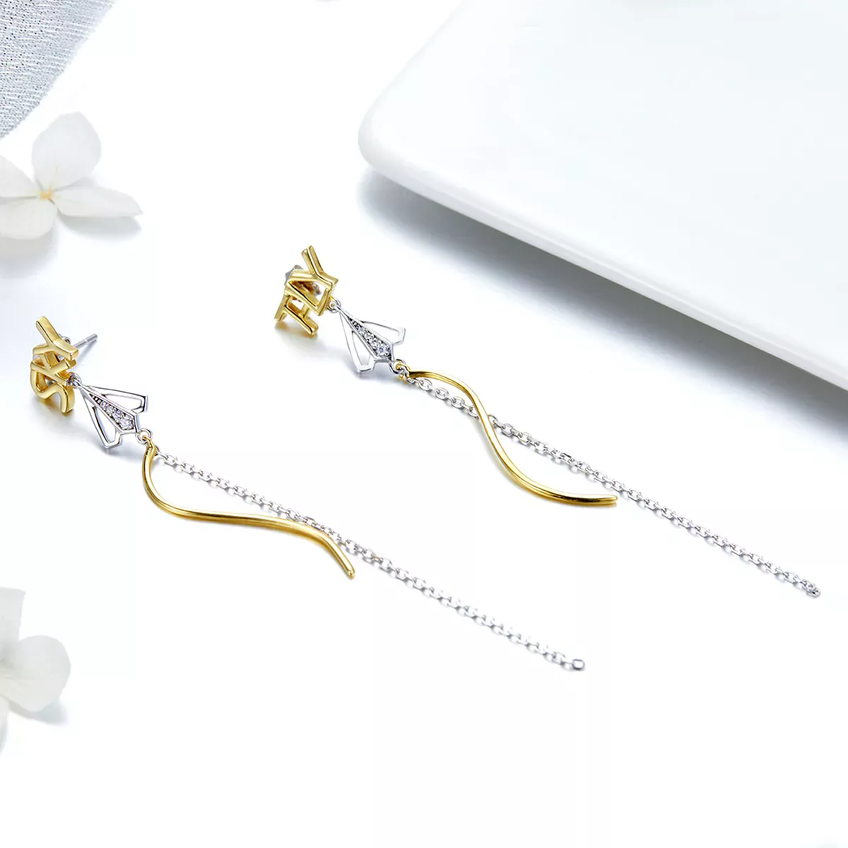 Pandora Style Fly to Sky Hanging Earrings - BSE026