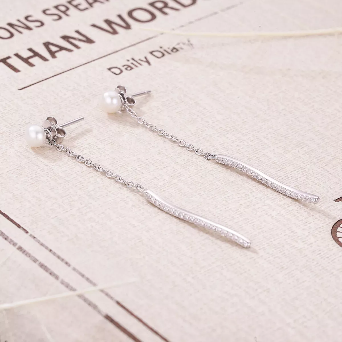 Pandora Style Love At First Sight Hanging Earrings - VSE126