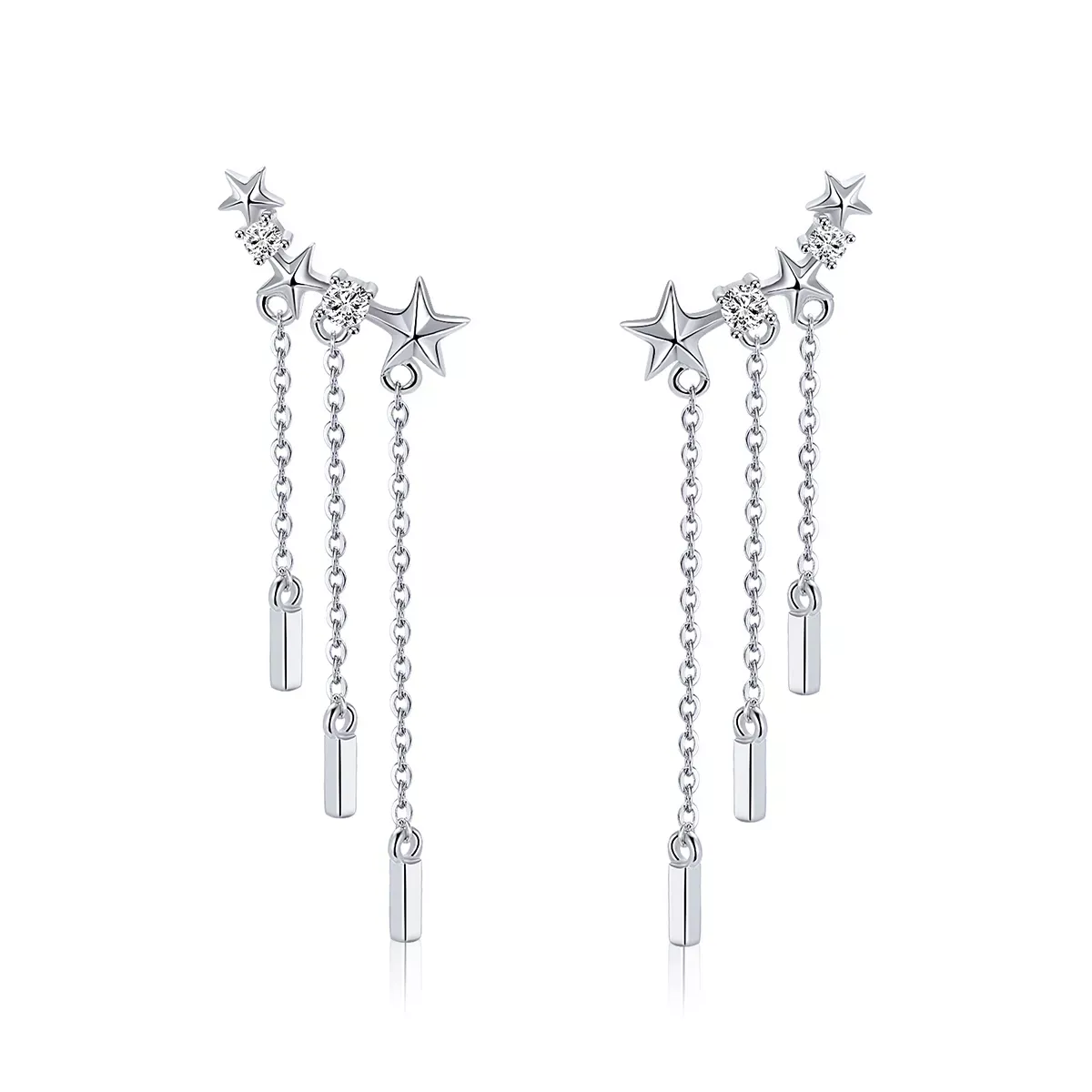 Pandora Style Meteor Love Hanging Earrings - SCE399
