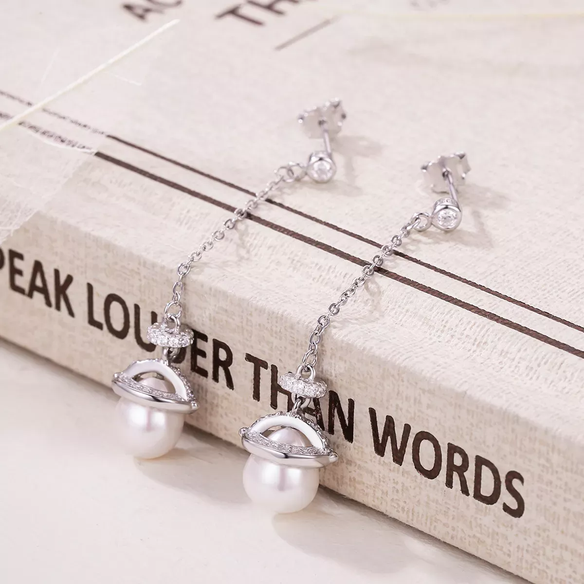 Pandora Style Romantic Melodious Hanging Earrings - VSE125