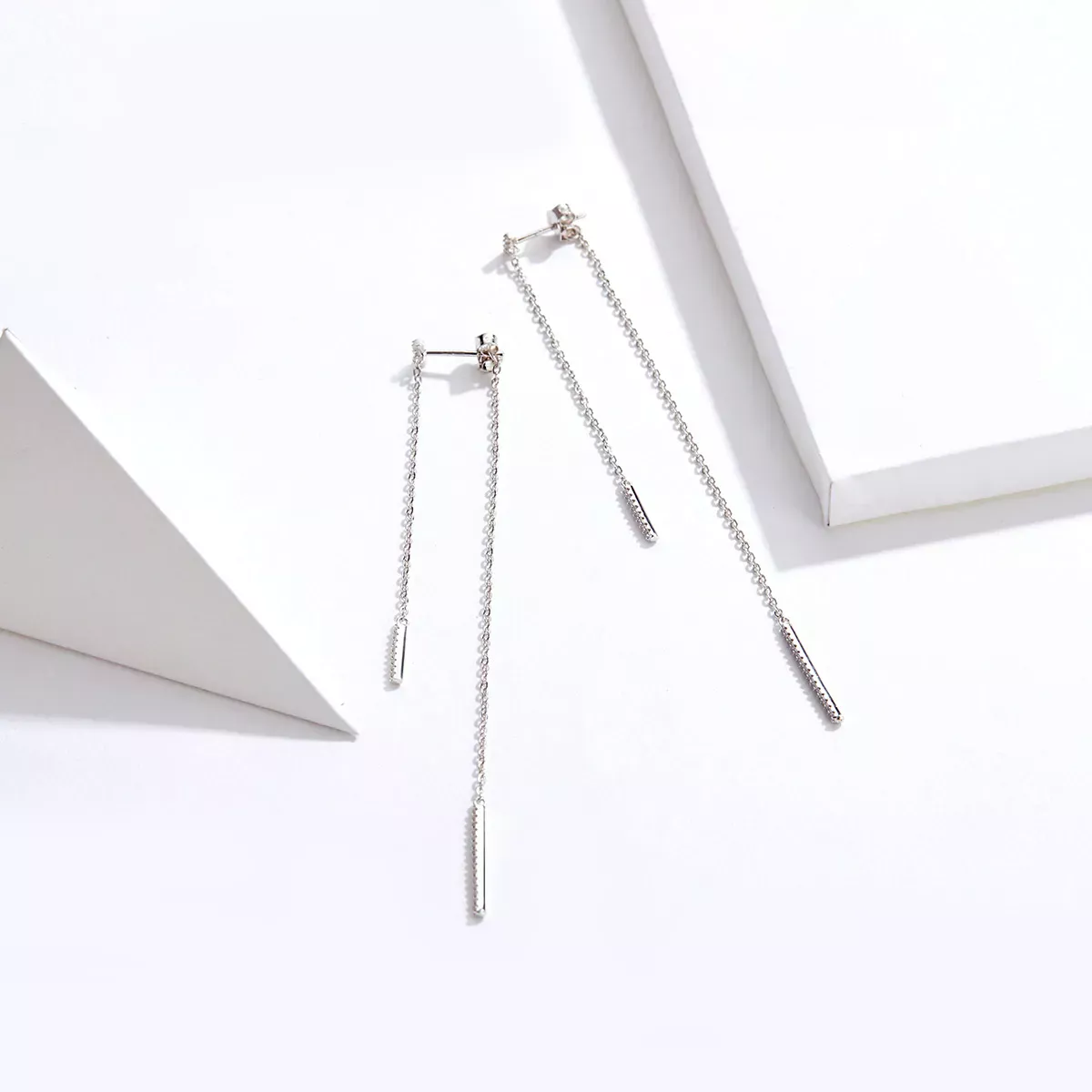 Pandora Style Zircon Tears Hanging Earrings - BSE186