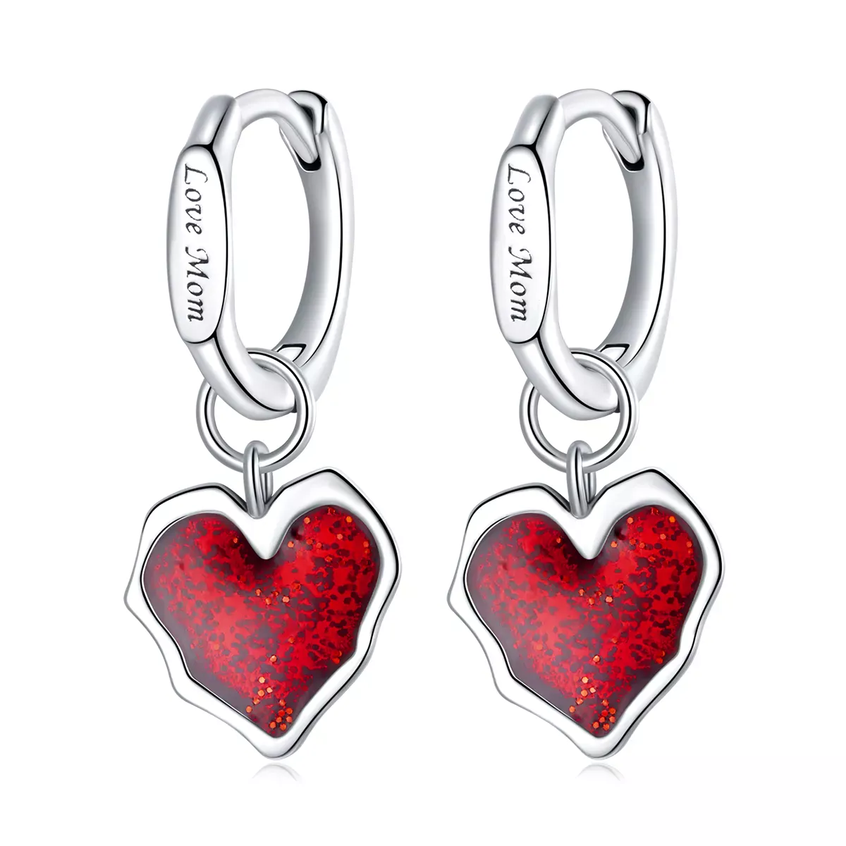 Pandora Style Close Lover Hoop Earrings - BSE484