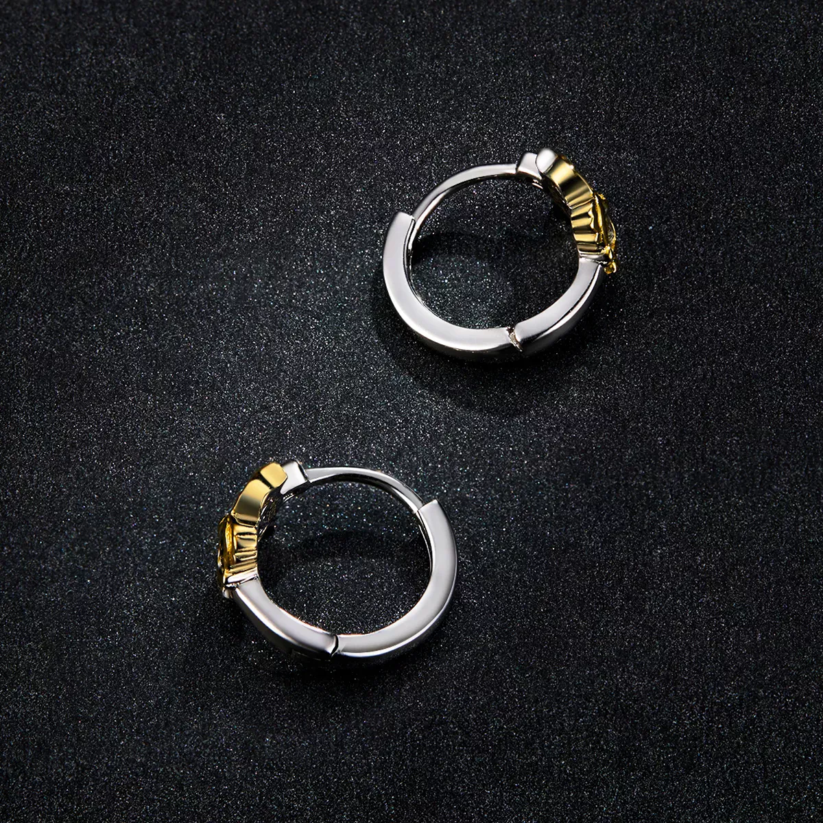 Pandora Style Creative Owl Hoop Earrings - BSE505