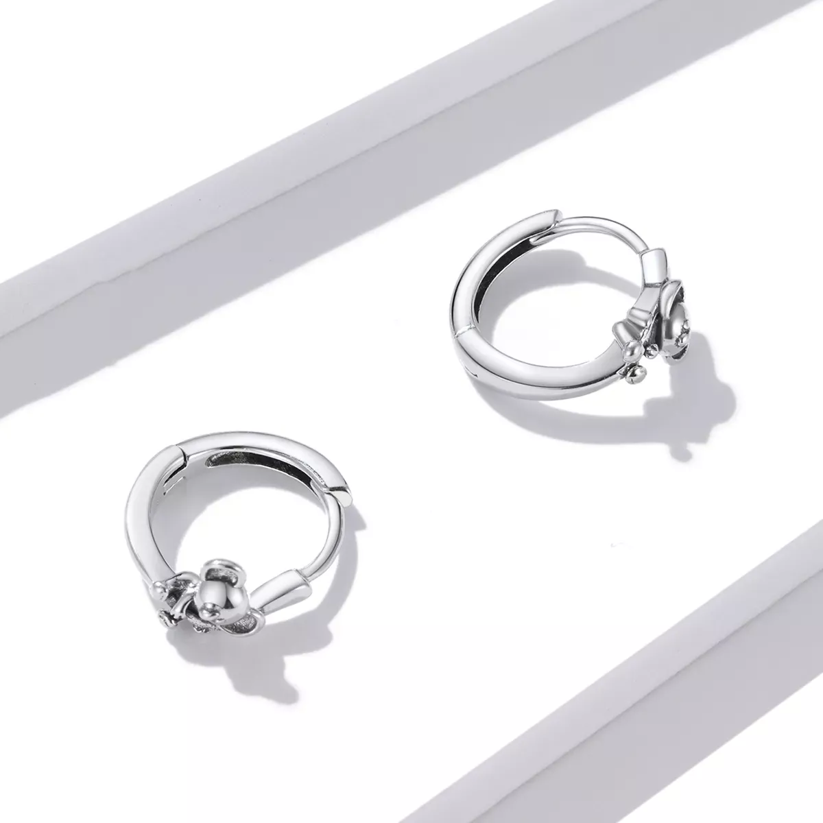 Pandora Style Cute Koala Hoop Earrings - BSE507