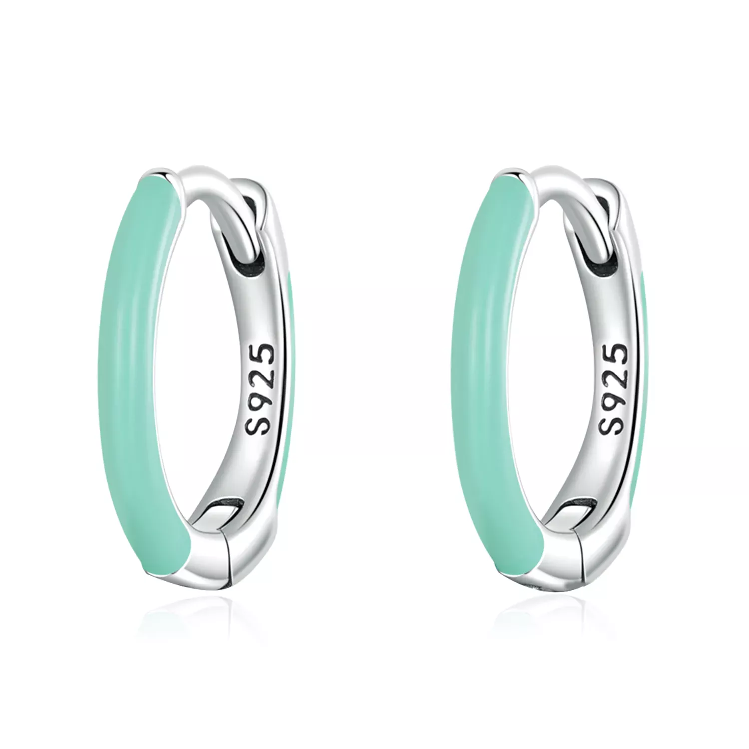 Pandora Style Double Circle Hoop Earrings - SCE1454 Pandora Style Double Circle Hoop Earrings - SCE1454