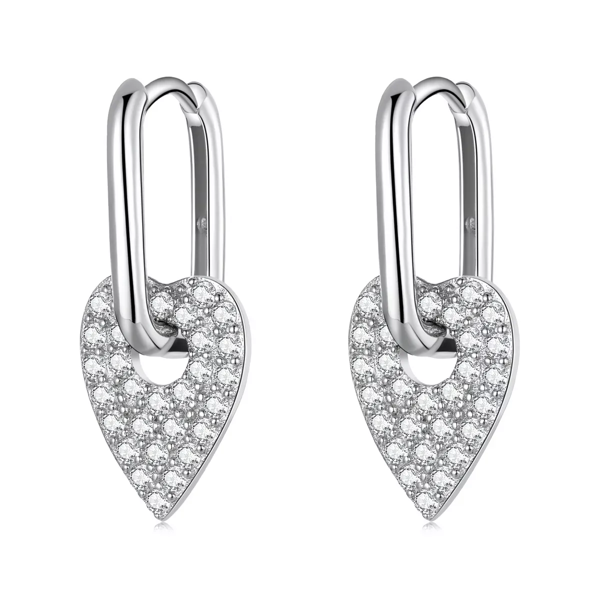 Pandora Style Love Party Hoop Earrings - BSE569