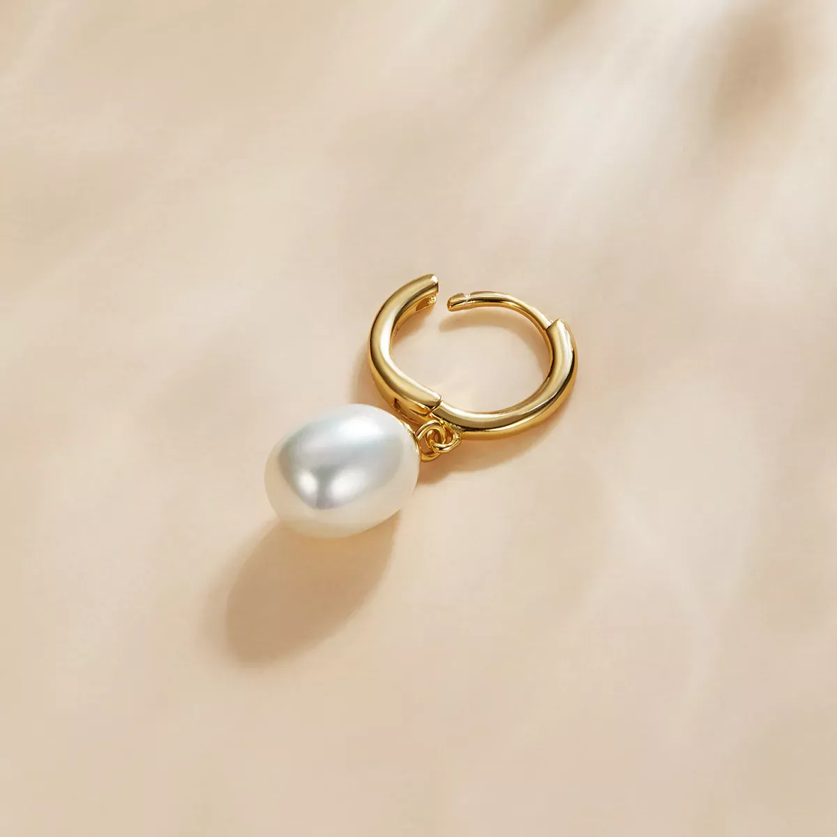 Pandora Style Mystic Spain - The Pearl Hoop Earrings - SCE1146