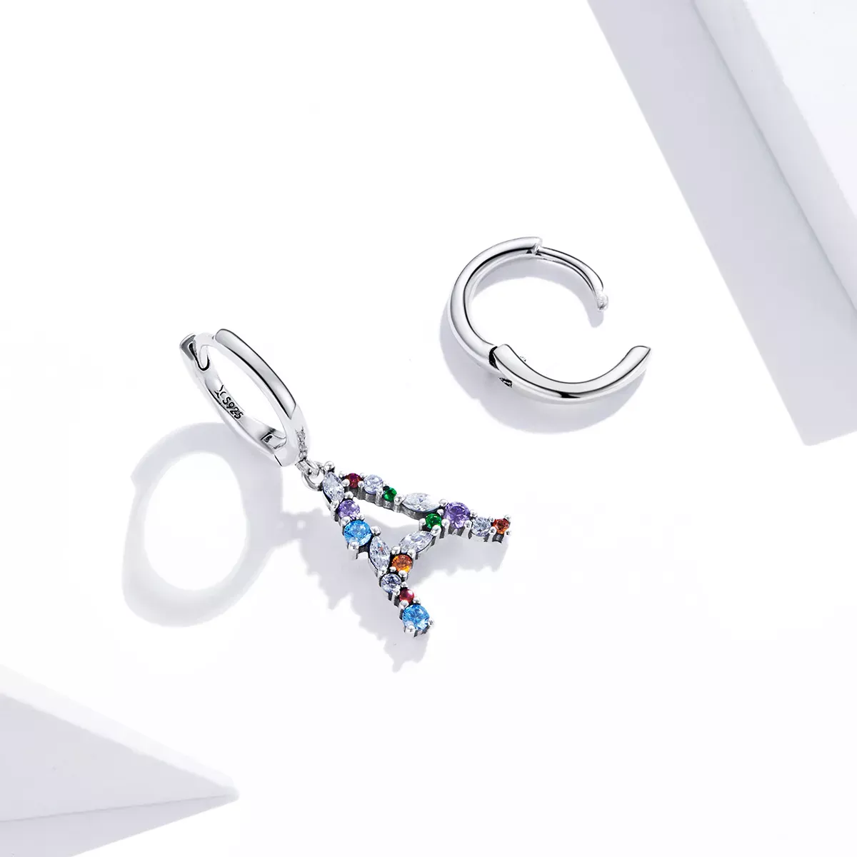 Pandora Style Romantic Girl Hoop Earrings - SCE1030