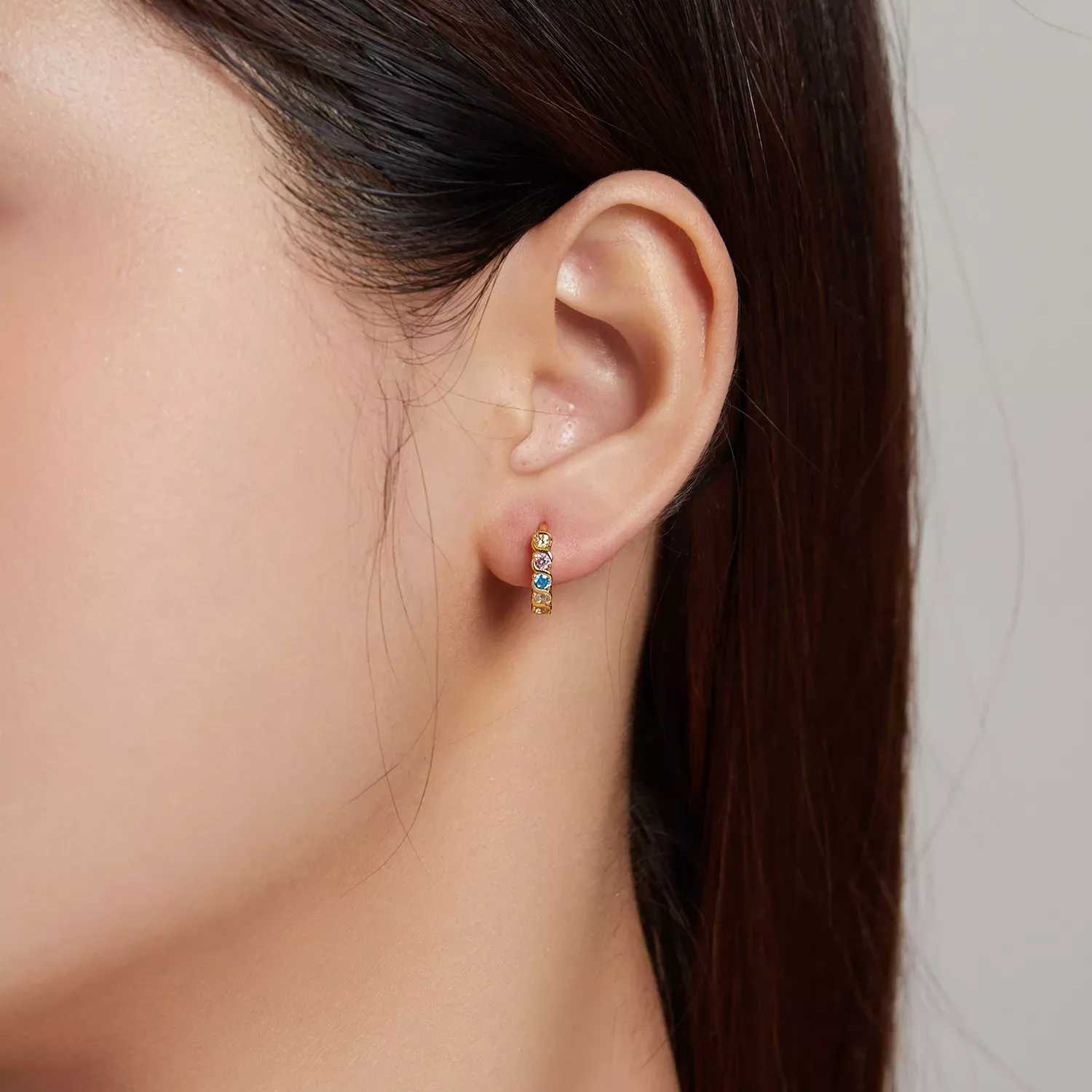 Pandora Style Shine Hoop Earrings - SCE1166-B