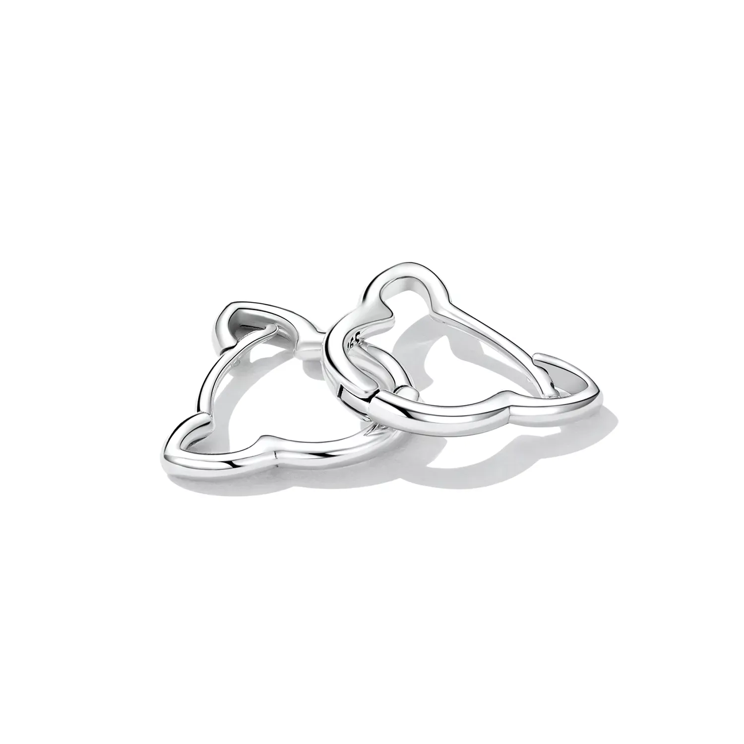 Pandora Style Simple Cat Hoop Earrings - SCE1440