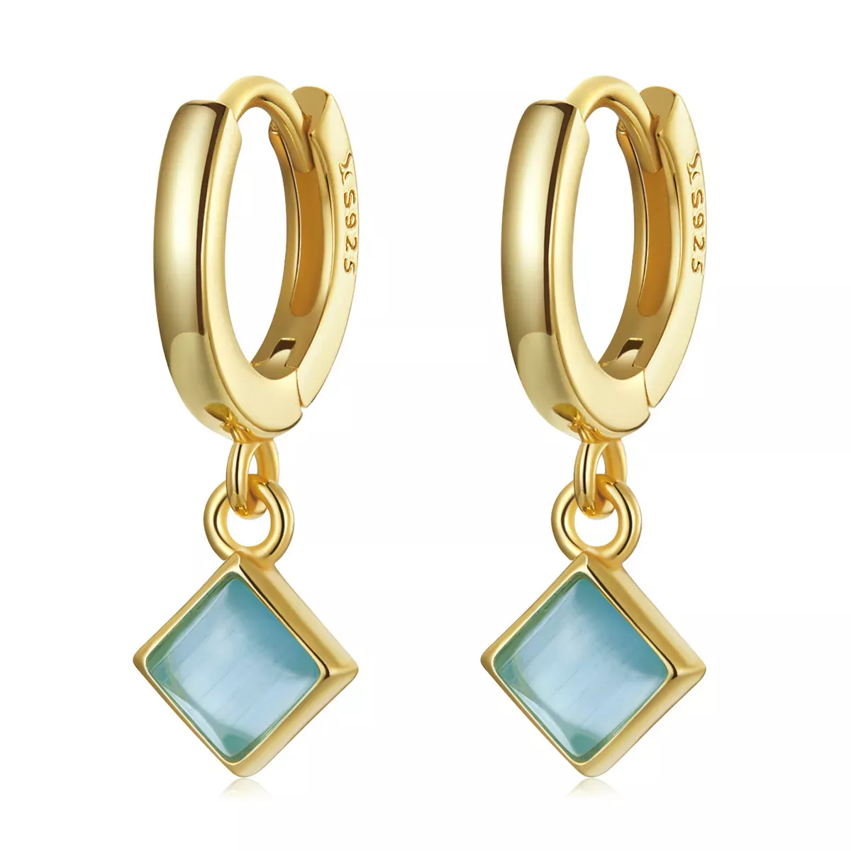 Pandora Style Simple Geometry Hoop Earrings - SCE1321 Pandora Style Simple Geometry Hoop Earrings - SCE1321