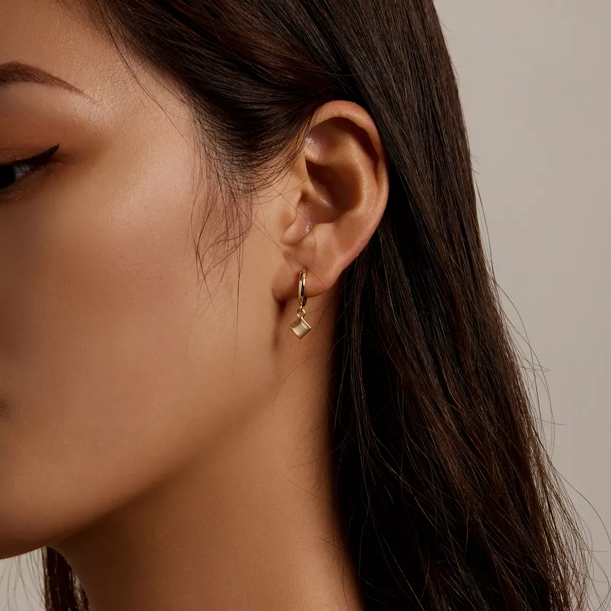 Pandora Style Simple Geometry Hoop Earrings - SCE1322