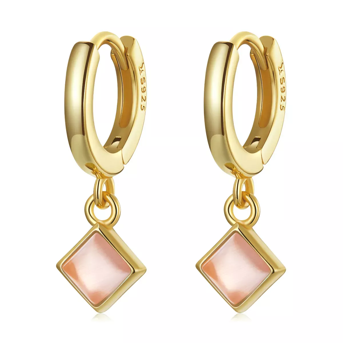 Pandora Style Simple Geometry Hoop Earrings - SCE1323