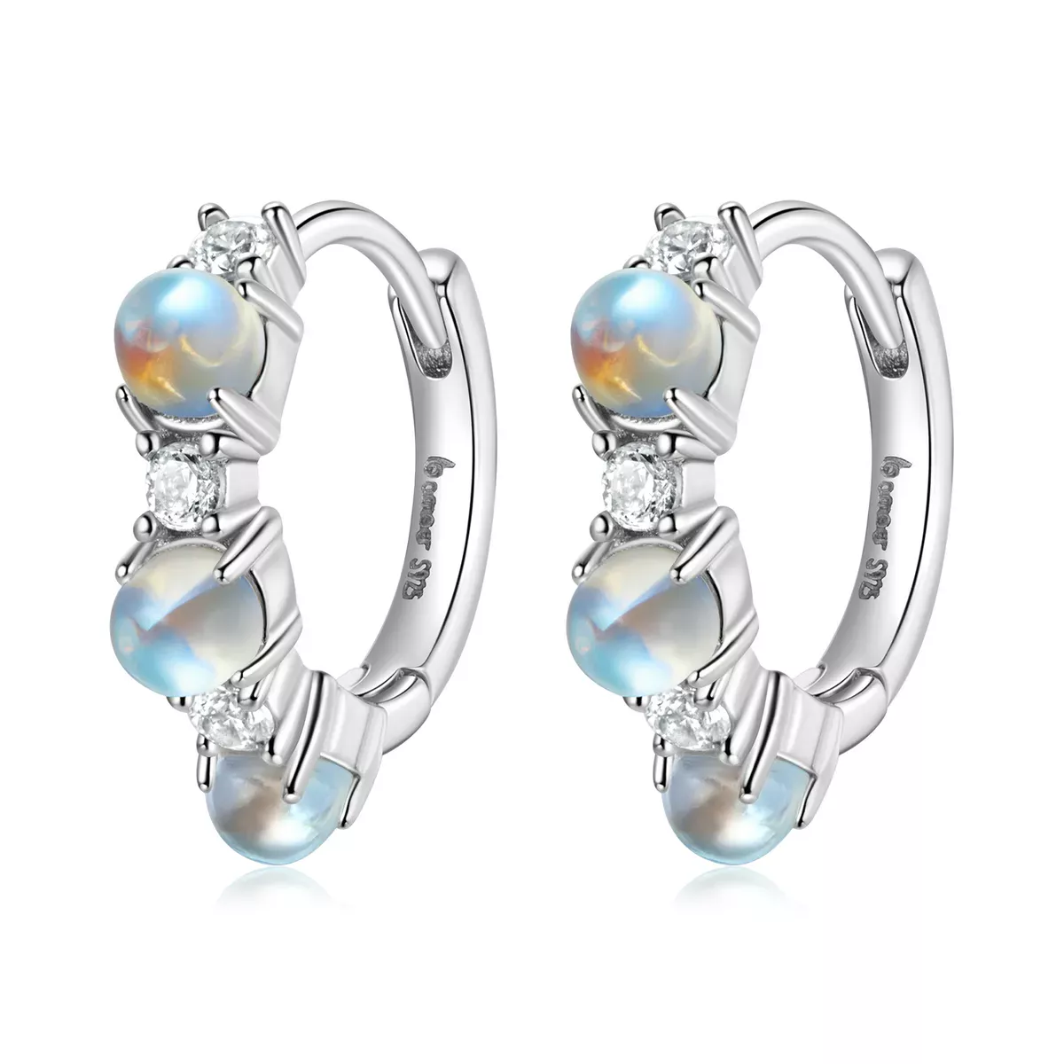 Pandora Style Simple Hoop Earrings - BSE532