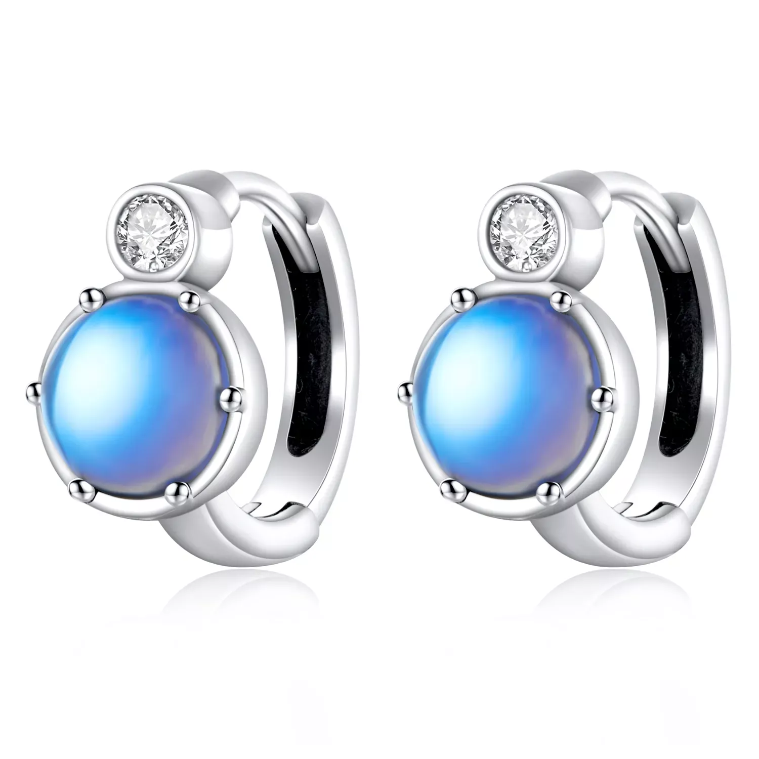 Pandora Style Simple Symphony Hoop Earrings - SCE1411 Pandora Style Simple Symphony Hoop Earrings - SCE1411