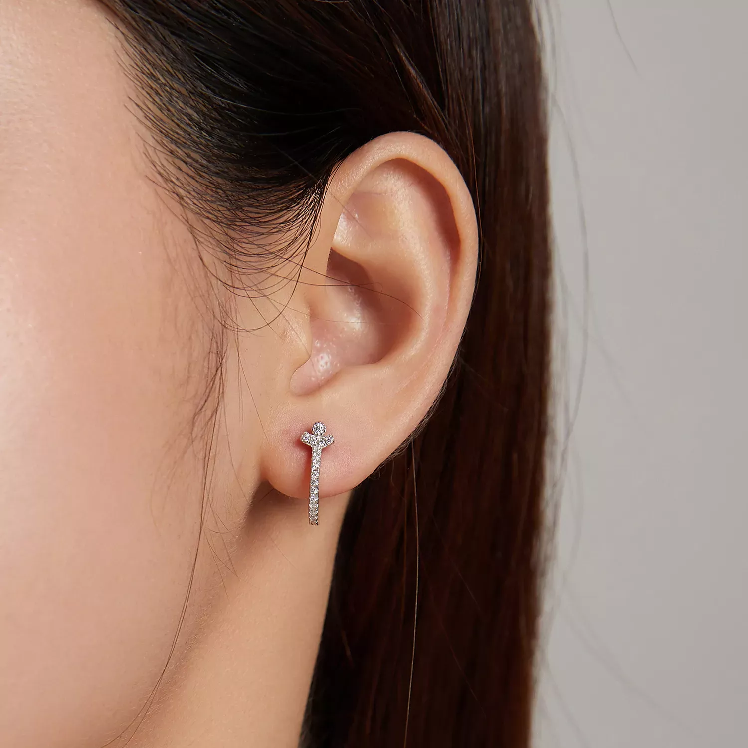 Pandora Style Urban Fashion Hoop Earrings - SCE1186-A