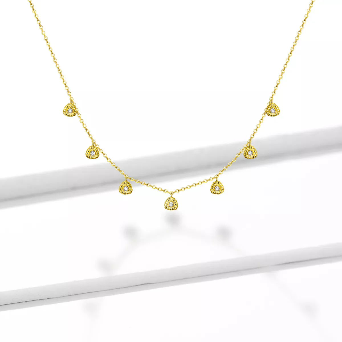Pandora Style Braided Geometry Necklace - BSN136