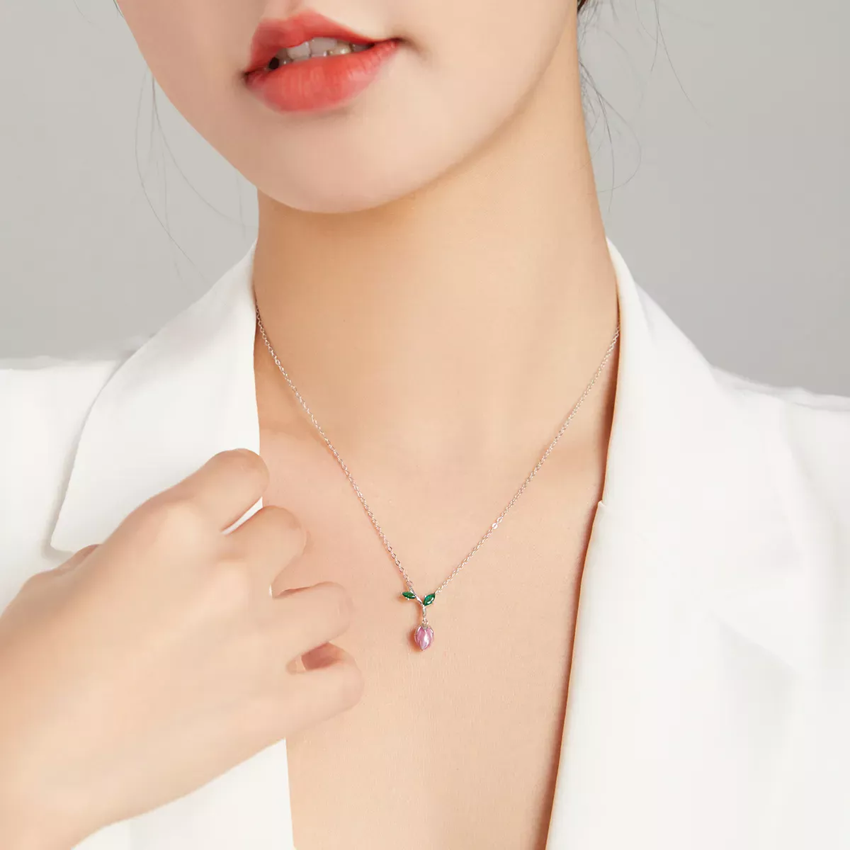 Pandora Style Budding Stamens Necklace - BSN214