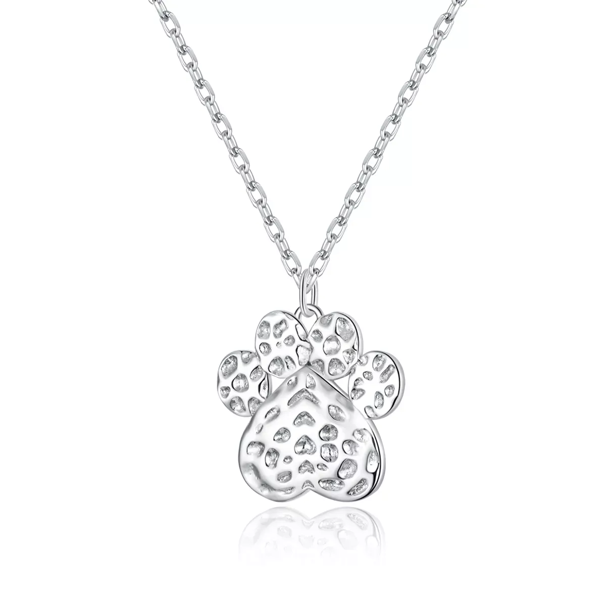 Pandora Style Cute Dog Paw Necklace - BSN204 Pandora Style Cute Dog Paw Necklace - BSN204