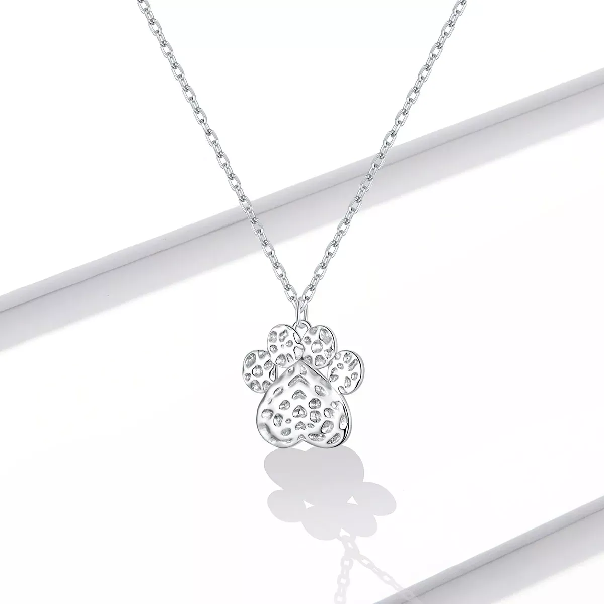 Pandora Style Cute Dog Paw Necklace - BSN204