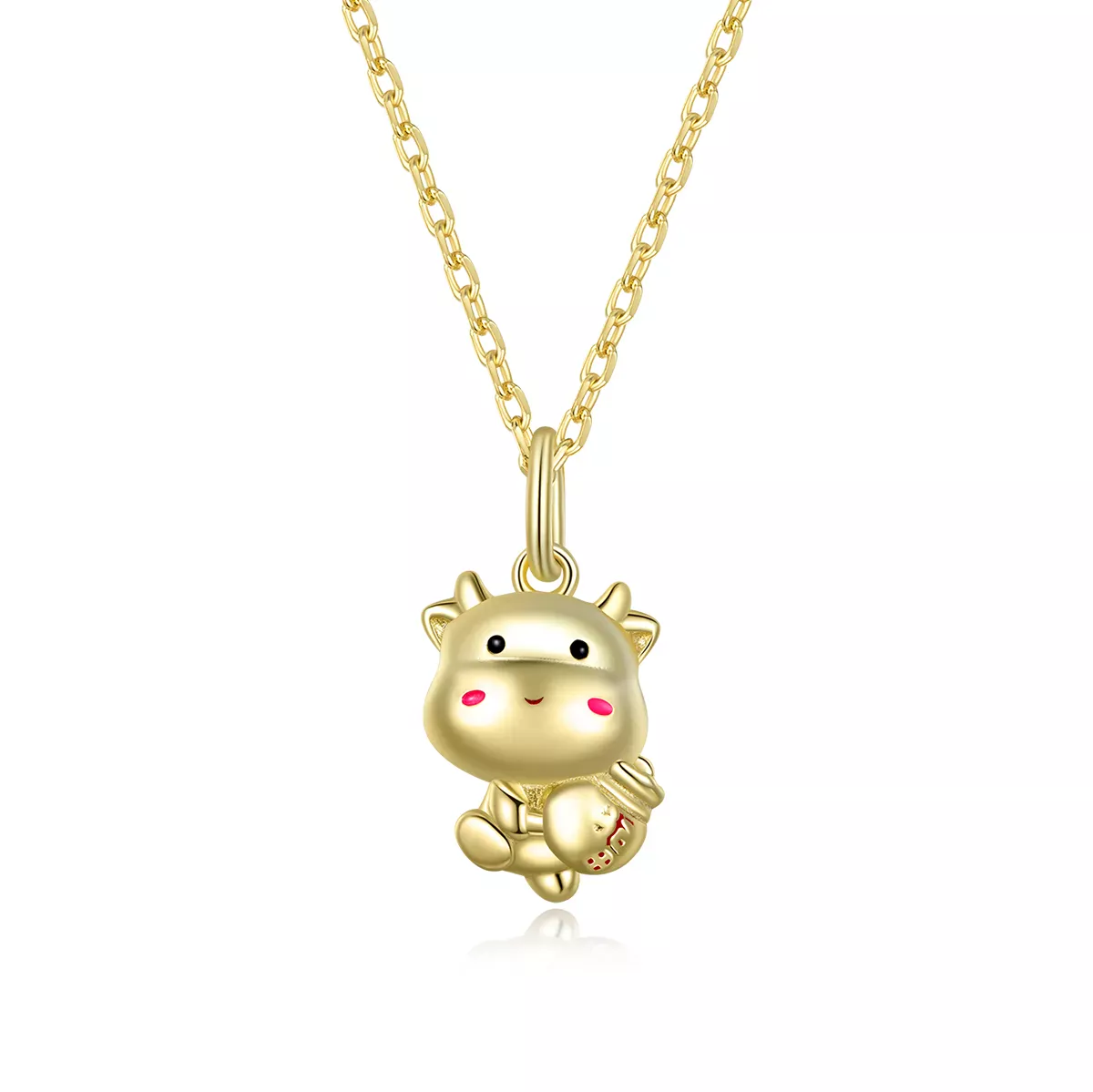 Pandora Style Cute Lucky Cow Necklace - SCN444