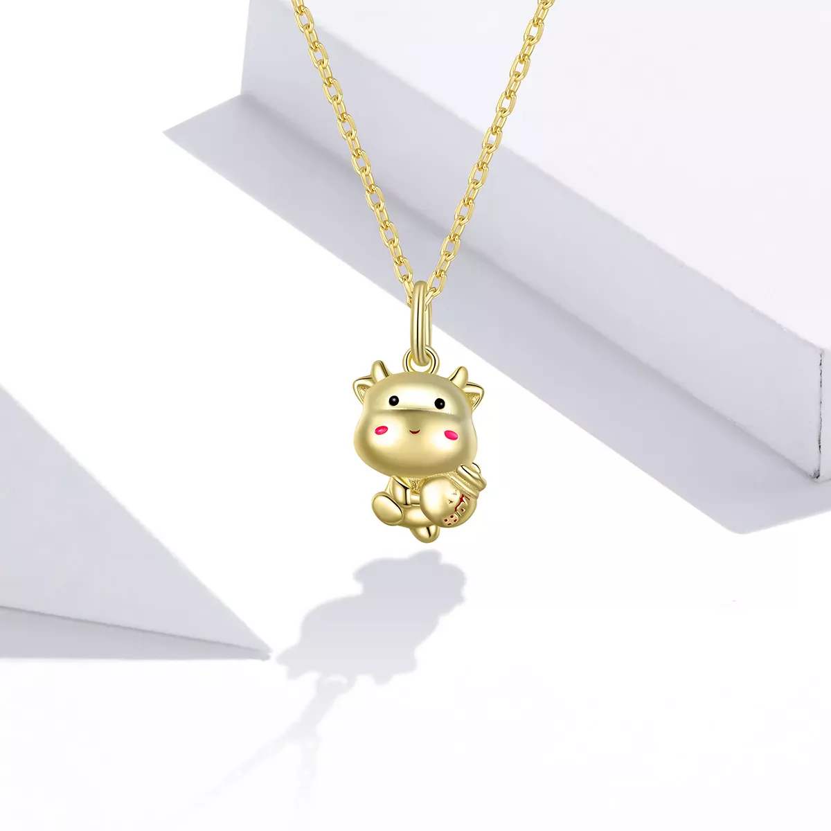 Pandora Style Cute Lucky Cow Necklace - SCN444
