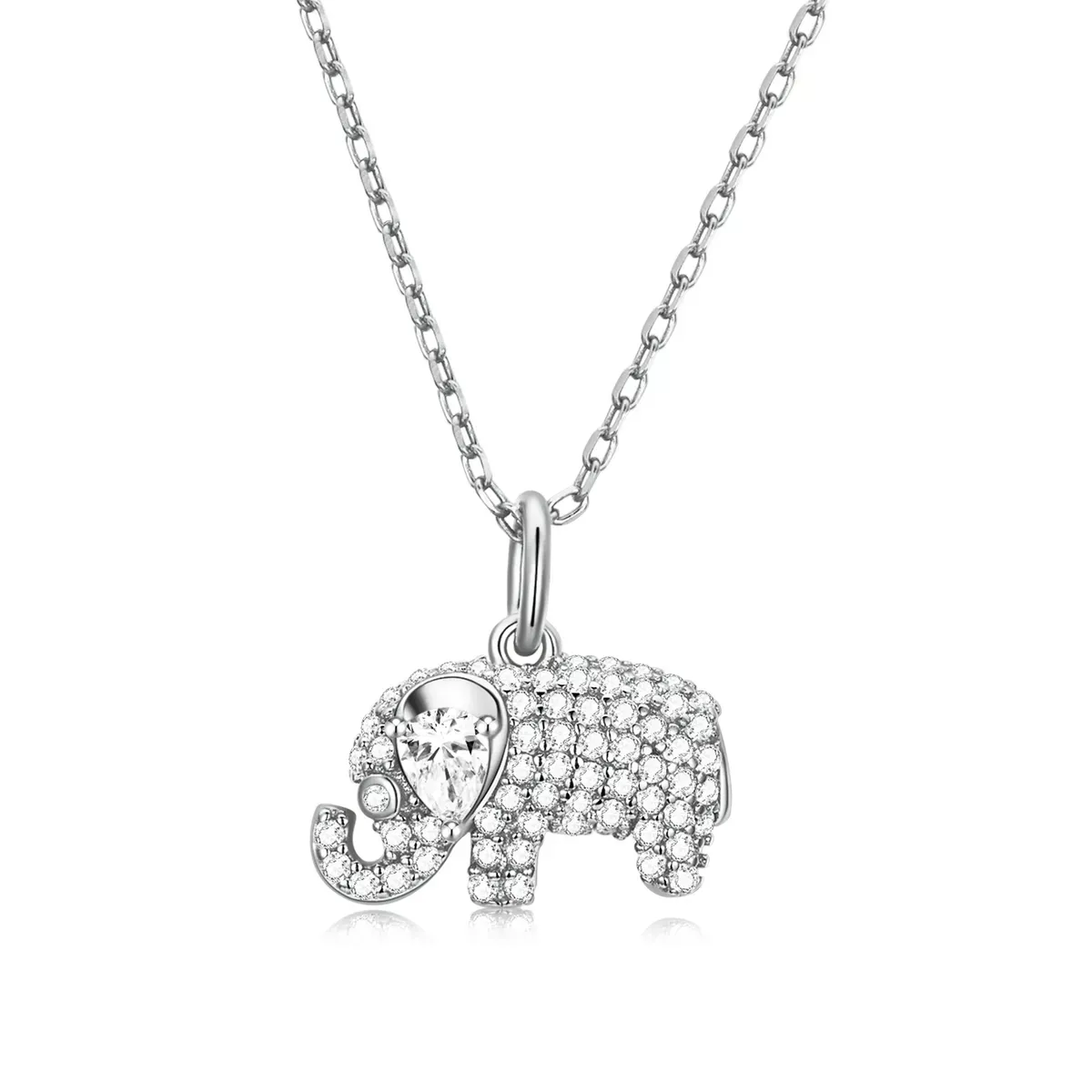 Pandora Style Exquisite Elephant Necklace - BSN239-A Pandora Style Exquisite Elephant Necklace - BSN239-A