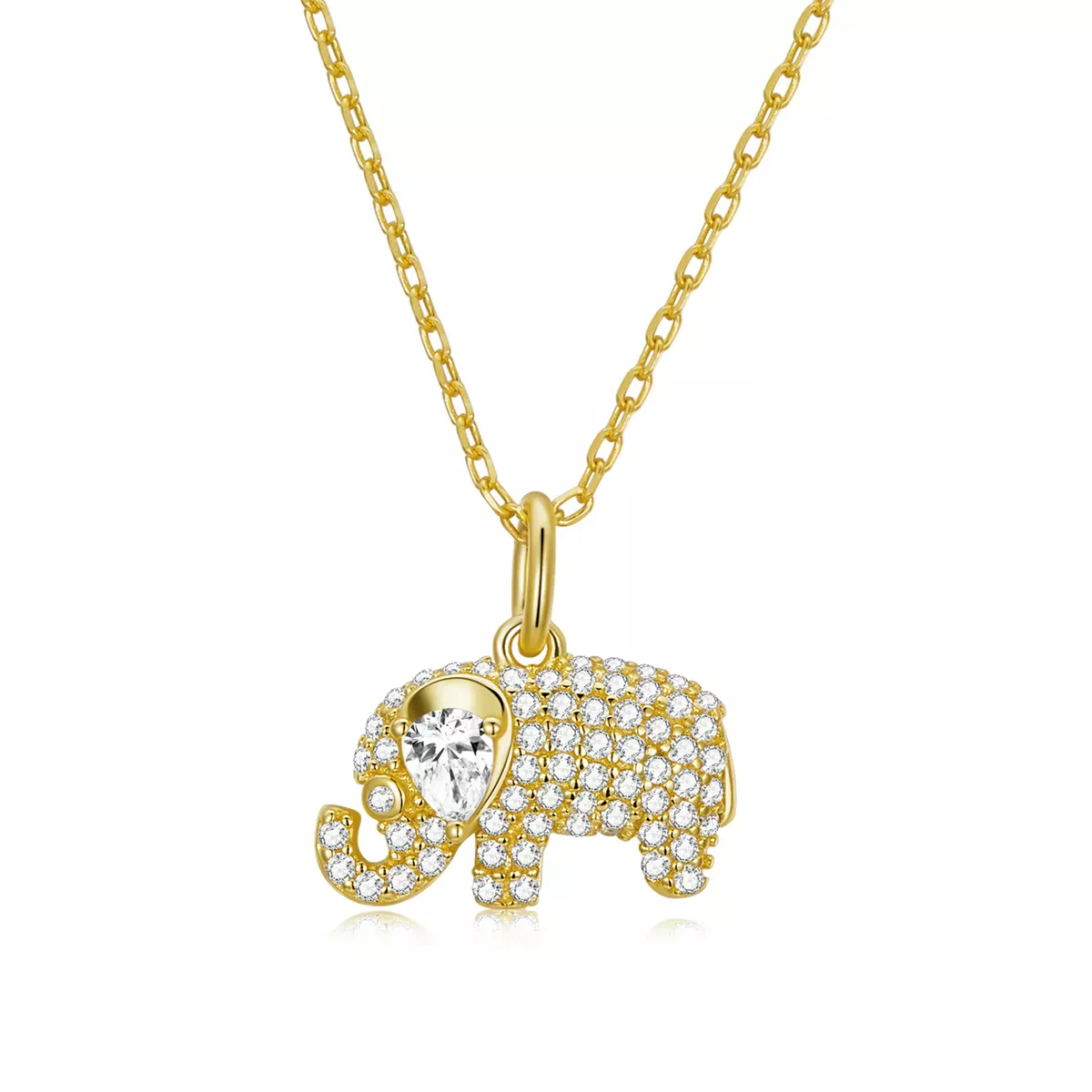 Pandora Style Exquisite Elephant Necklace - BSN239-B Pandora Style Exquisite Elephant Necklace - BSN239-B