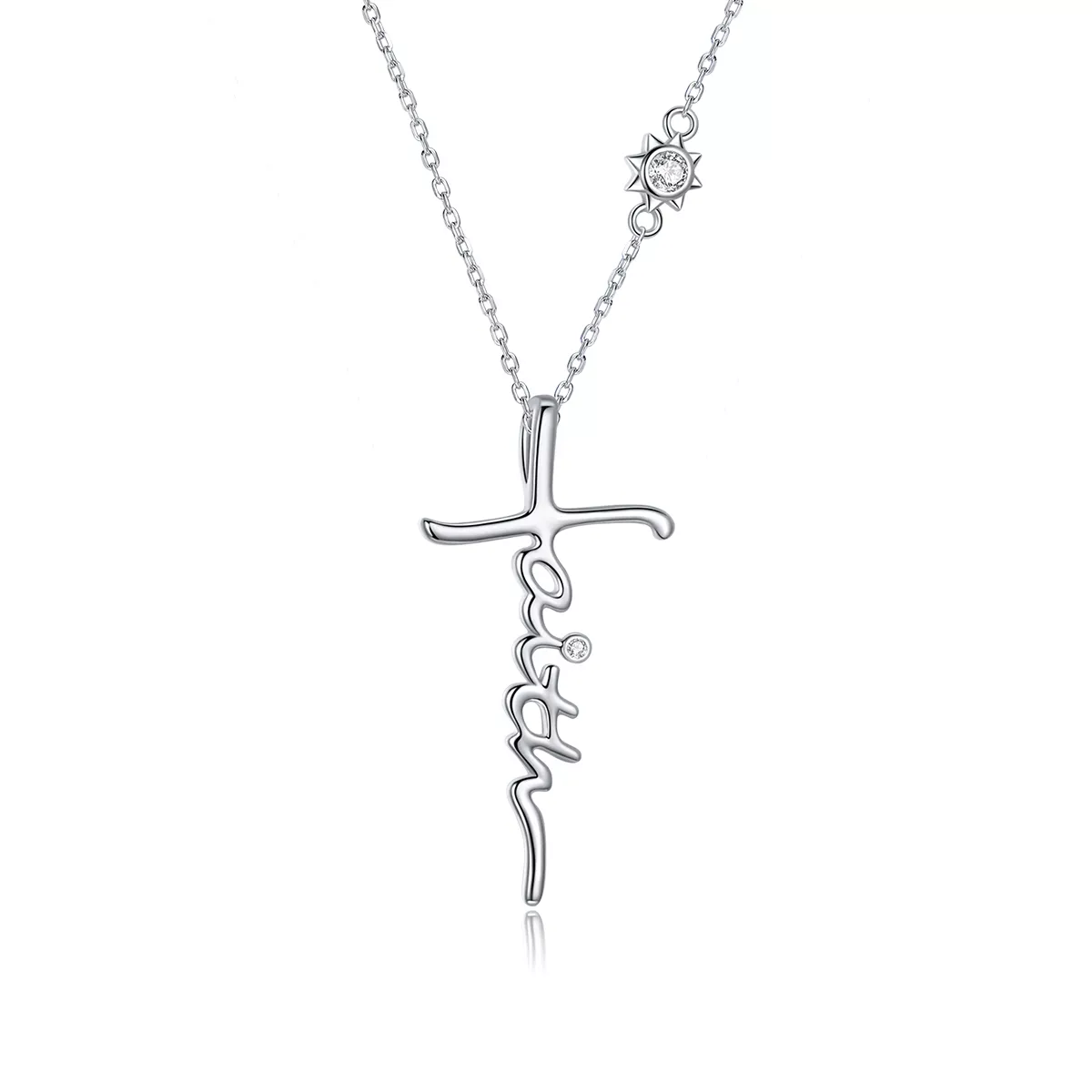 Pandora Style Faith of The Cross Necklace - BSN231 Pandora Style Faith of The Cross Necklace - BSN231