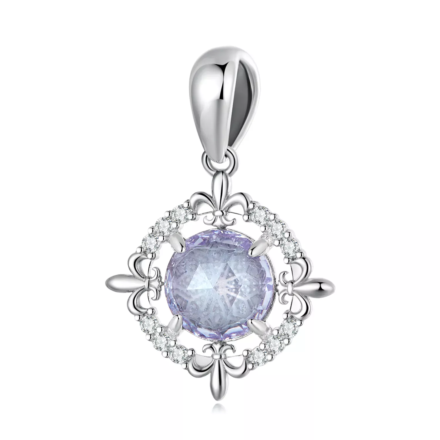 Pandora Style Iris Necklace Pendant - BSC626