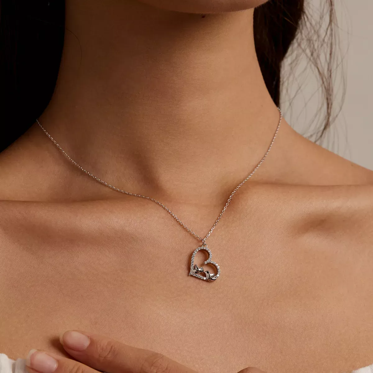 Pandora Style Love Bird Necklace - BSN237