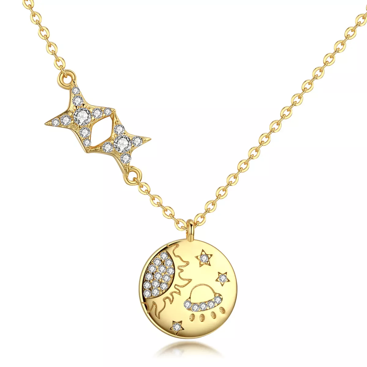 Pandora Style Mysterious Interstellar Necklace - SCN281 Pandora Style Mysterious Interstellar Necklace - SCN281