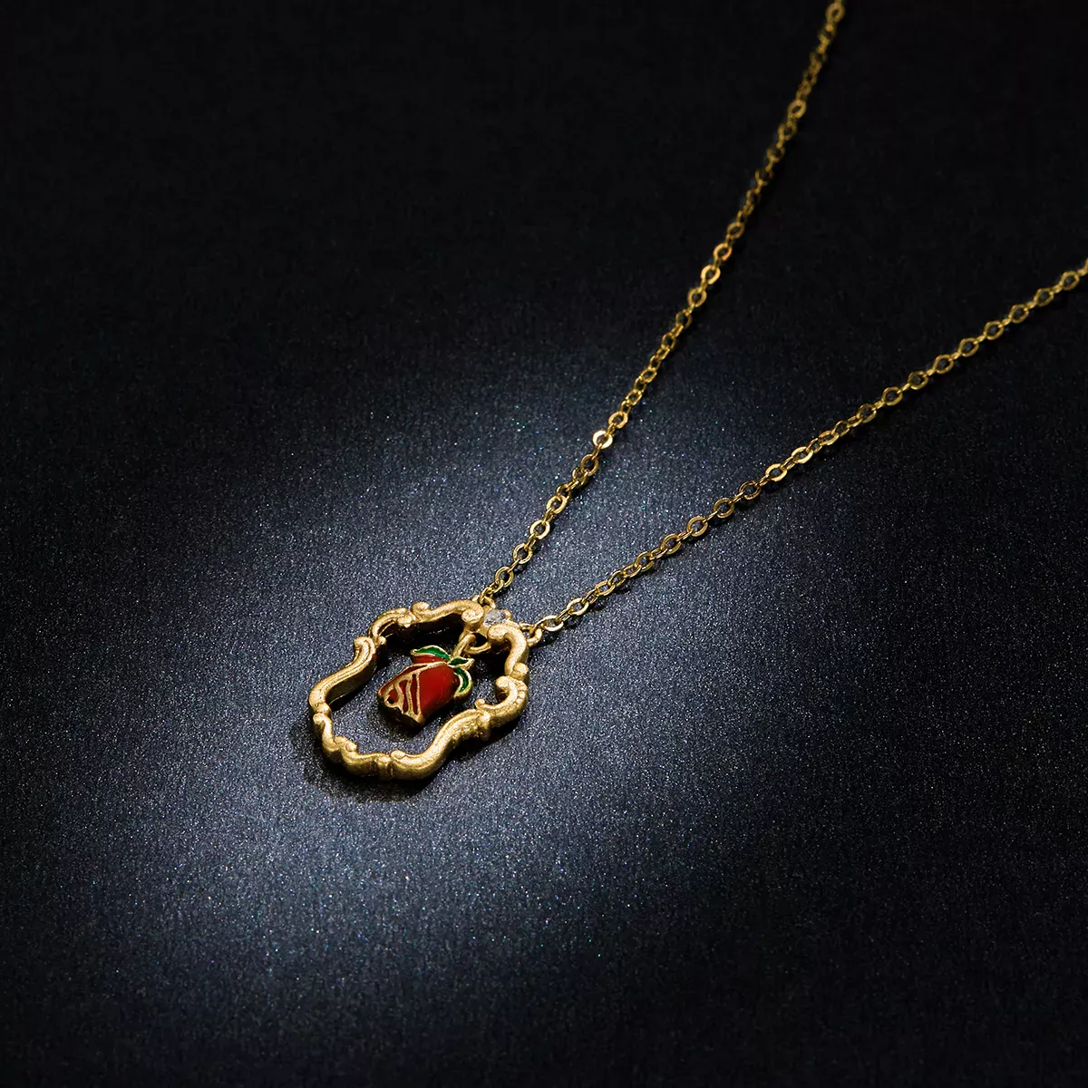 Pandora Style Retro Rose Necklace - BSN157