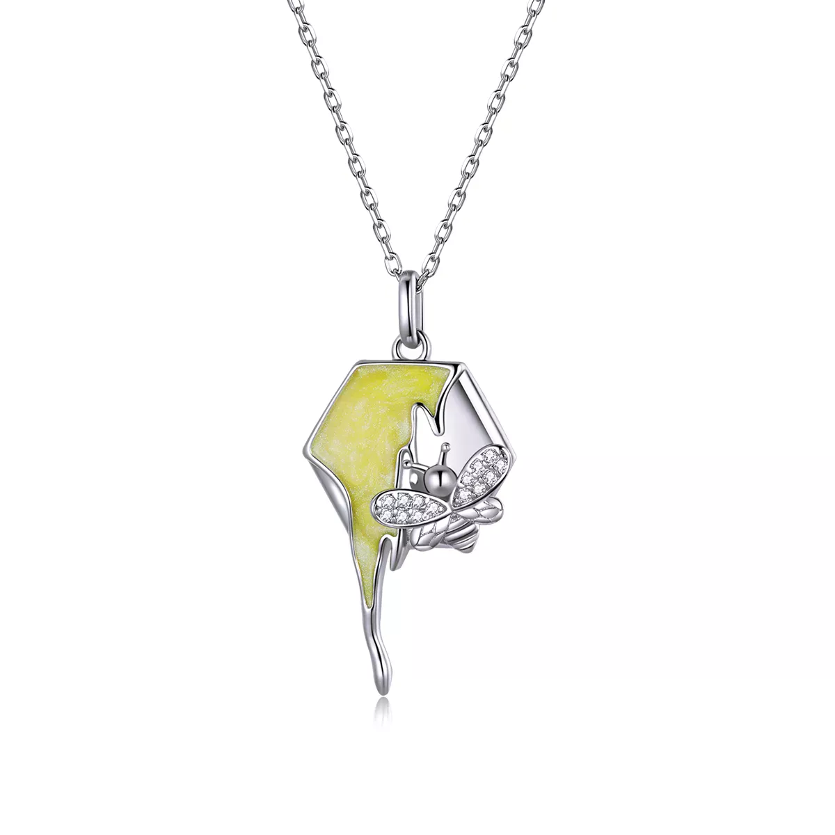 Pandora Style Shiny Hive Necklace - BSN213
