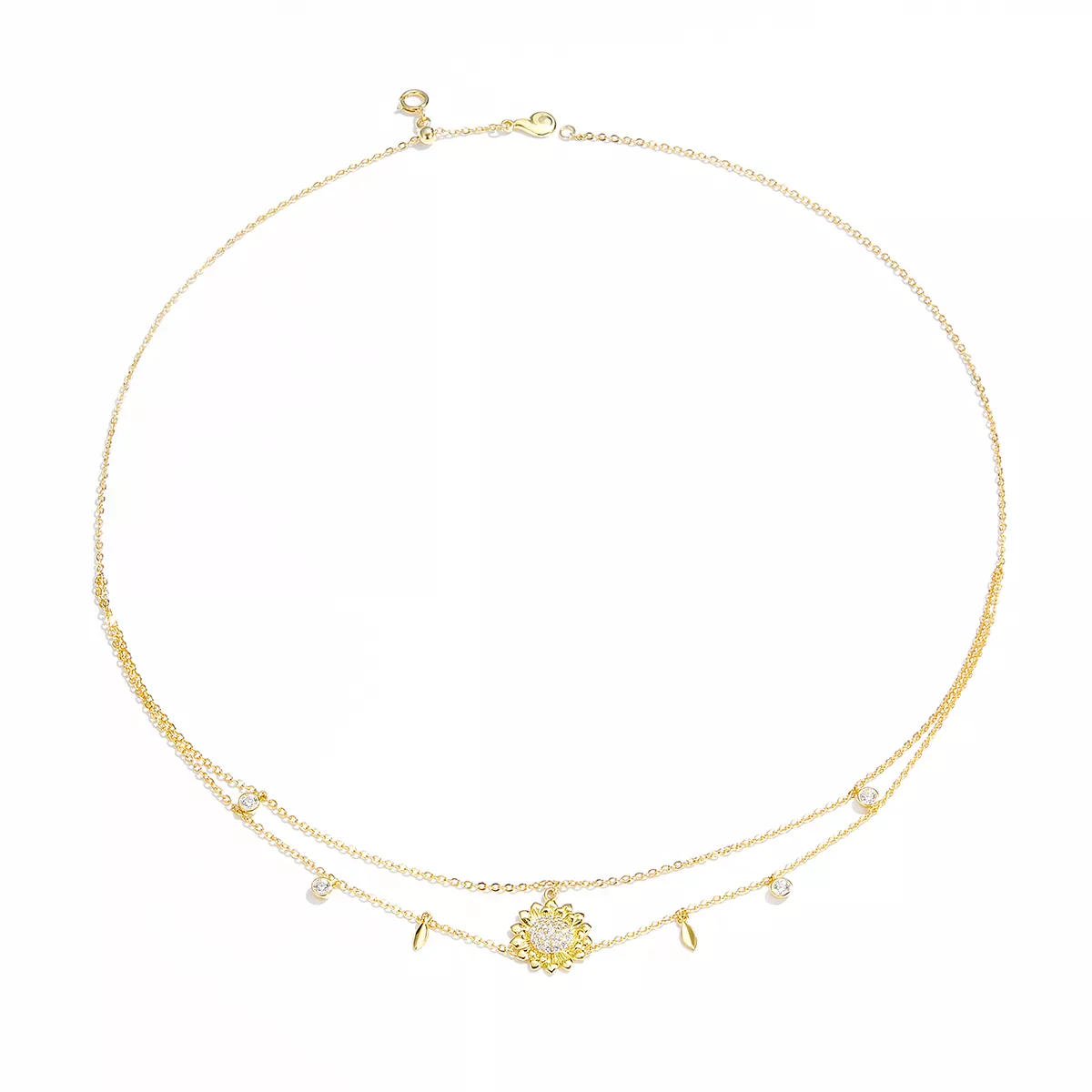 Pandora Style Sunflower Necklace - BSN146
