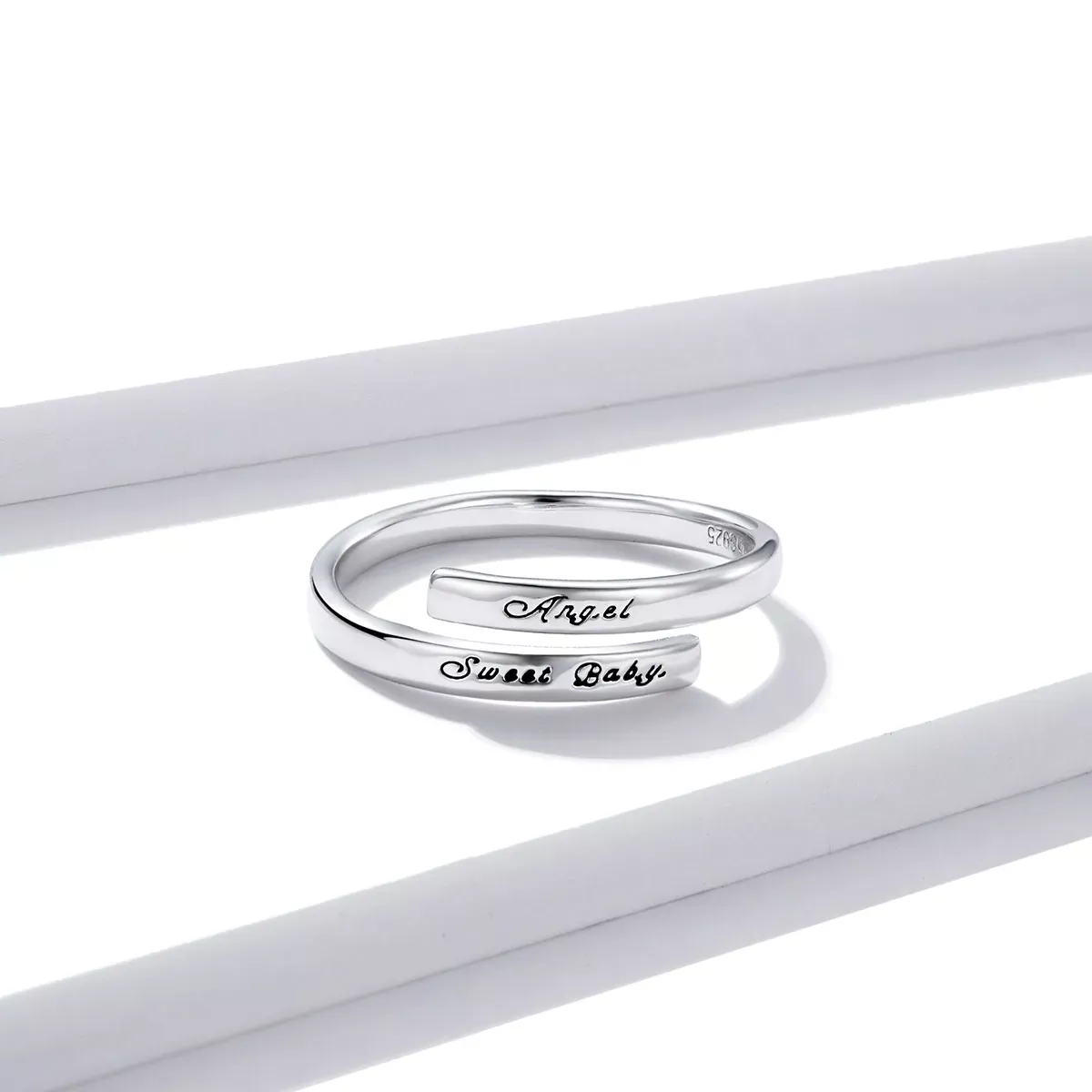 Pandora Style Angel Sweet Baby Open Ring - BSR144