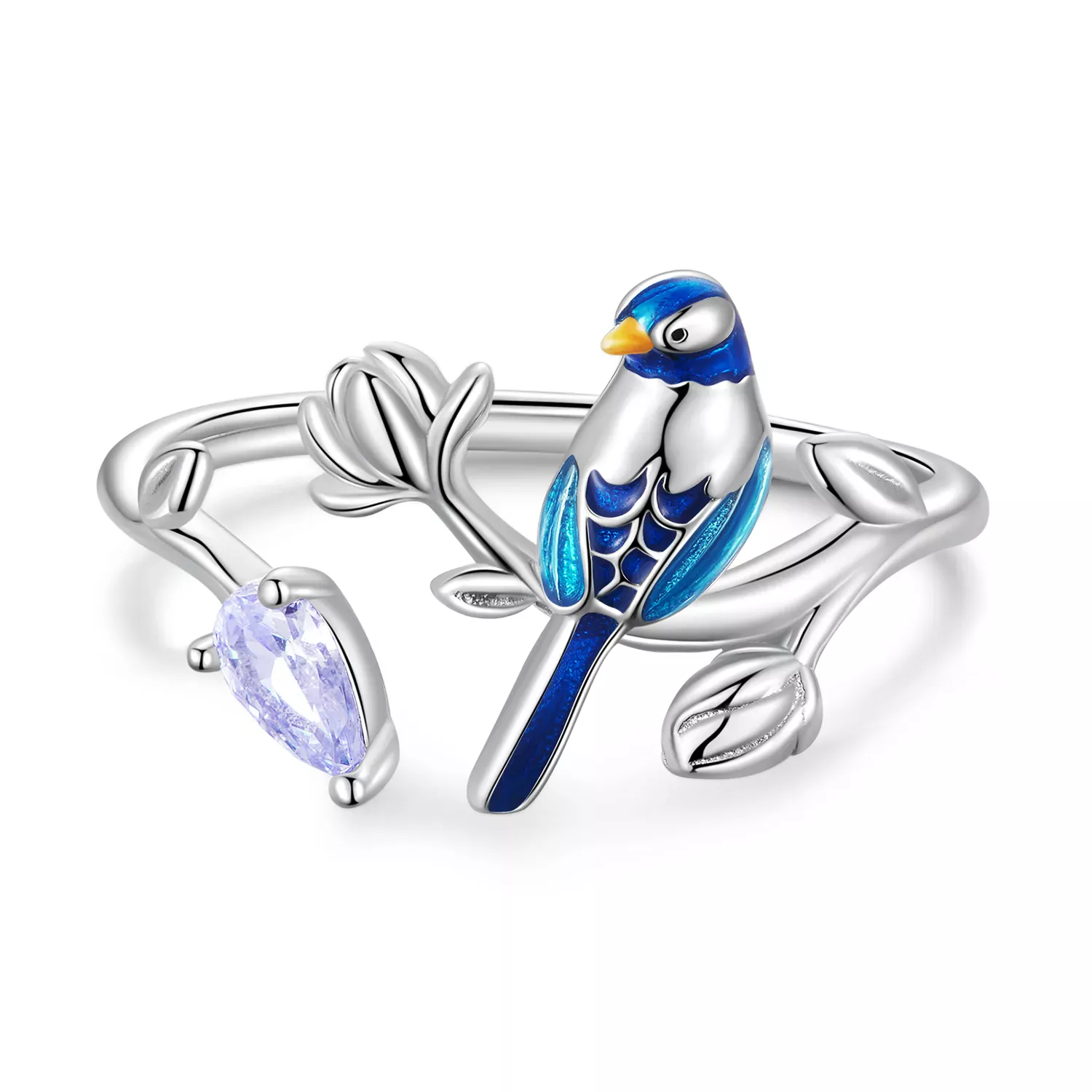 Pandora Style Bird Open Ring - BSR288