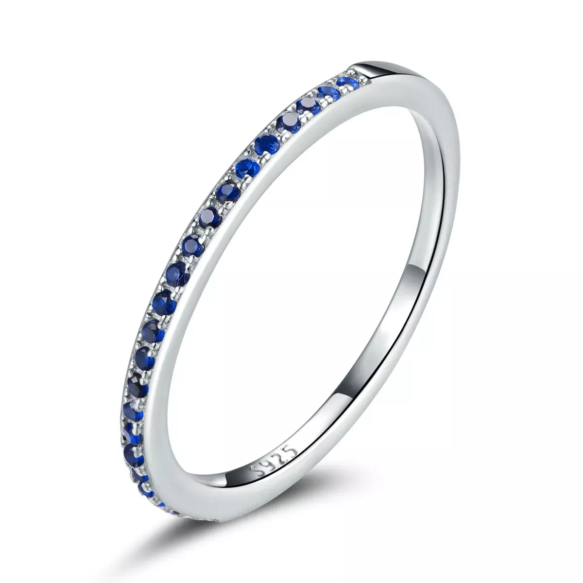 Pandora Style Blue Ocean Halo Ring - SCR740-BU Pandora Style Blue Ocean Halo Ring - SCR740-BU