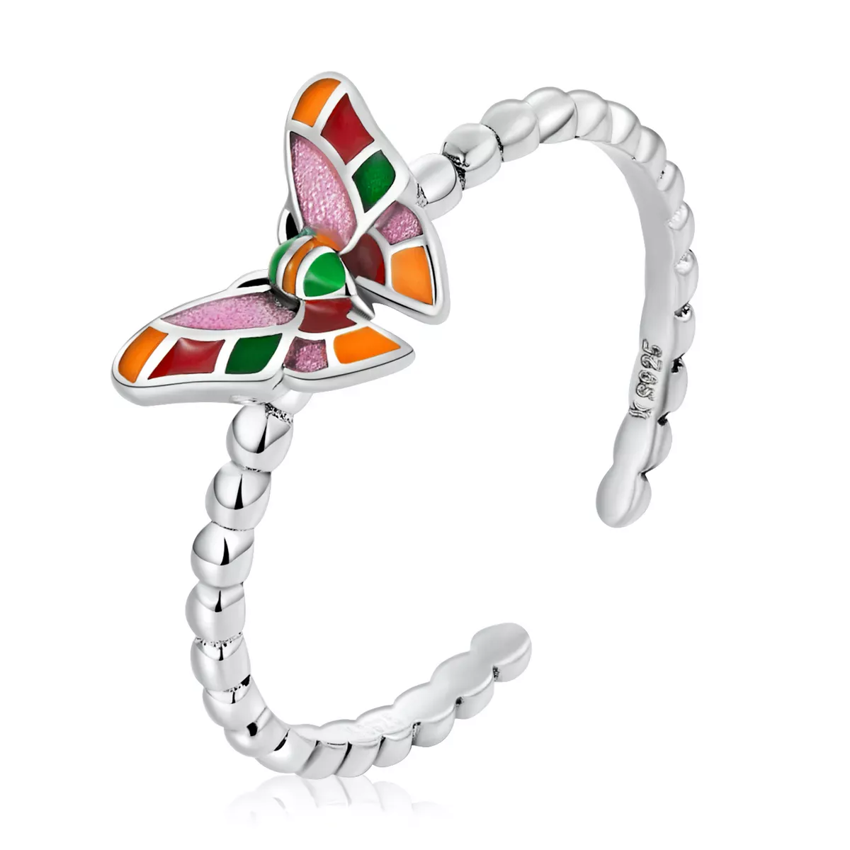Pandora Style Brilliant Butterfly Open Ring - SCR782