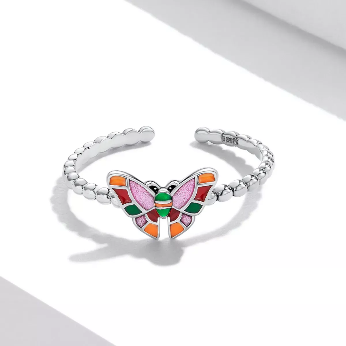Pandora Style Brilliant Butterfly Open Ring - SCR782