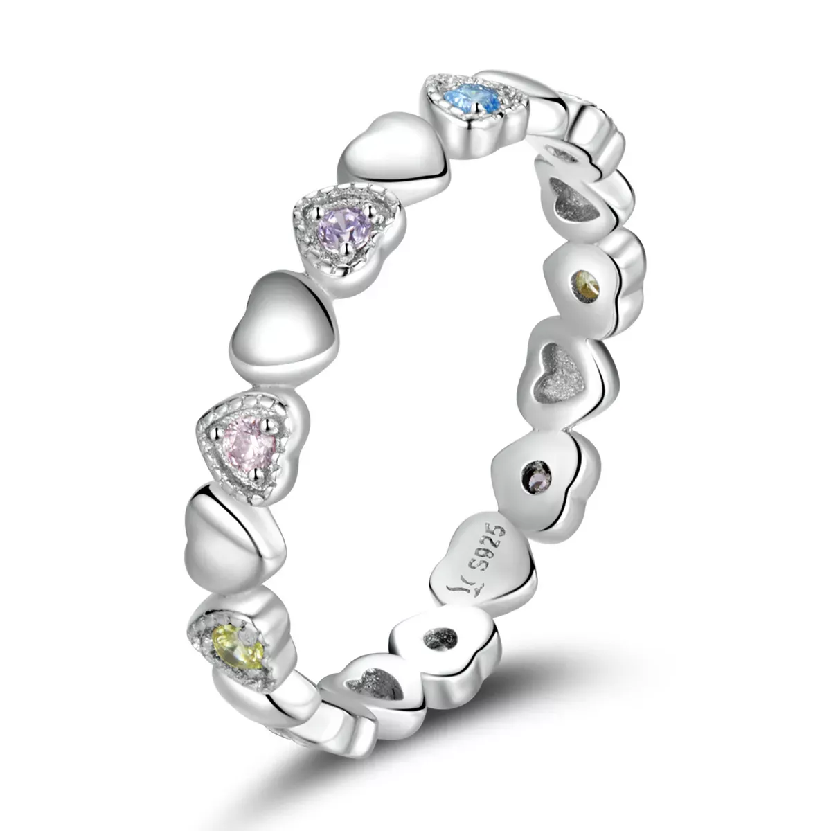 Pandora Style Crossed Hearts Ring - SCR140 Pandora Style Crossed Hearts Ring - SCR140