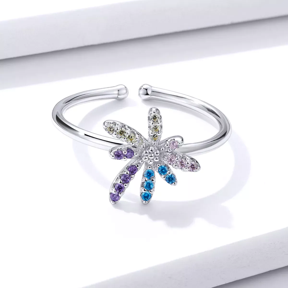 Pandora Style Fireworks Open Ring - BSR120