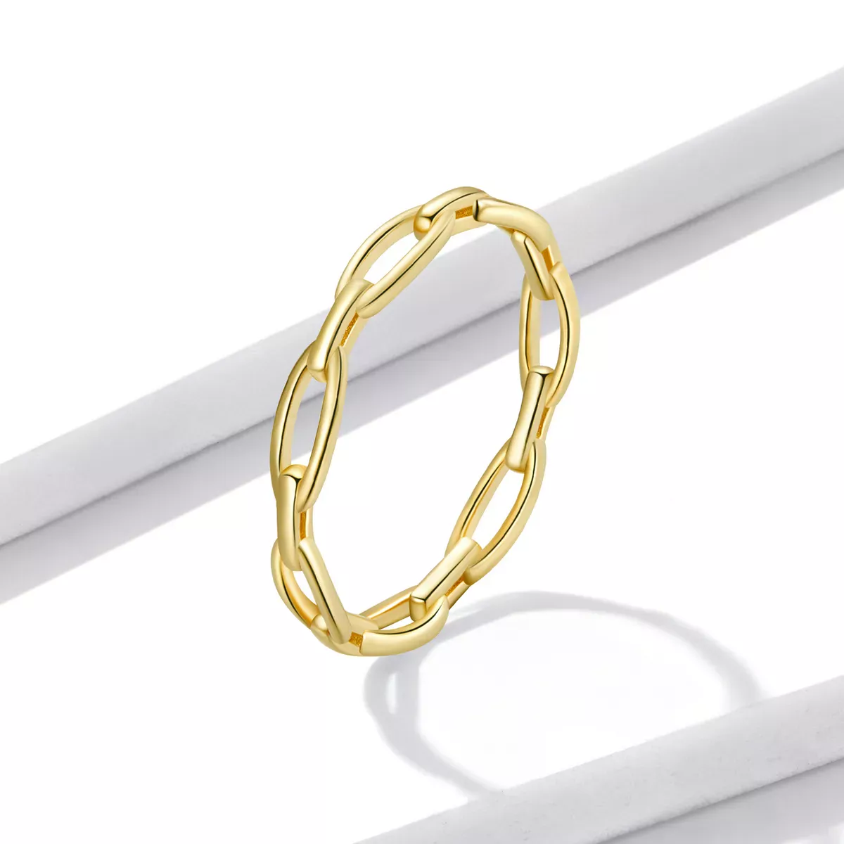 Pandora Style French Chain Ring - BSR211