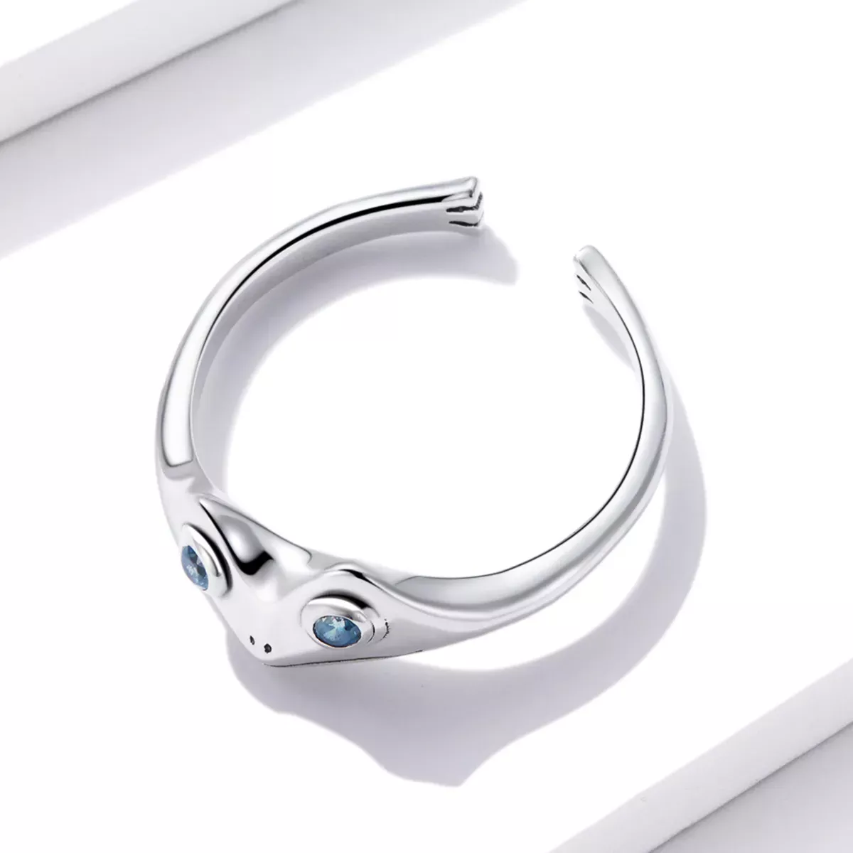 Pandora Style Funny Frog Open Ring - BSR197