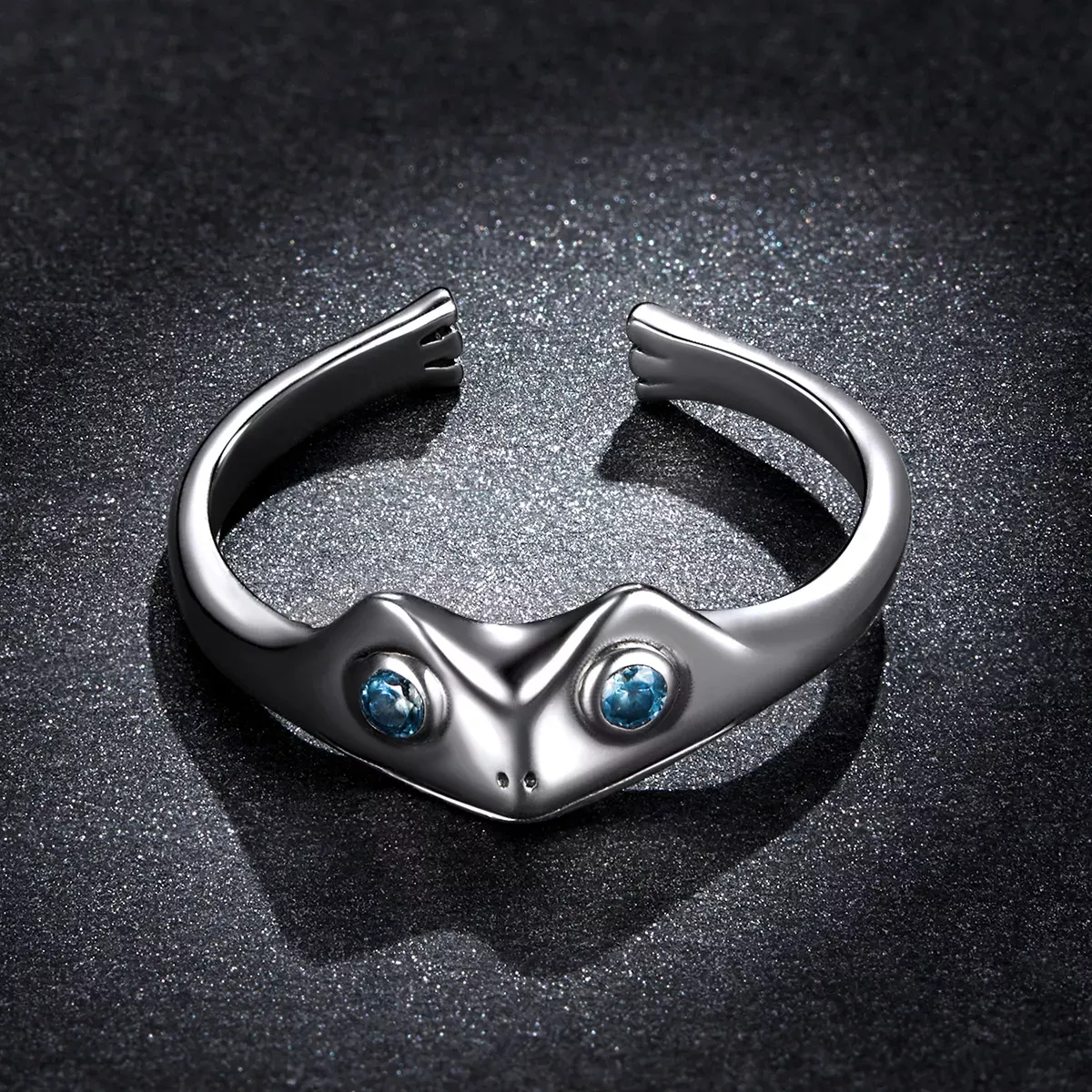 Pandora Style Funny Frog Open Ring - BSR197