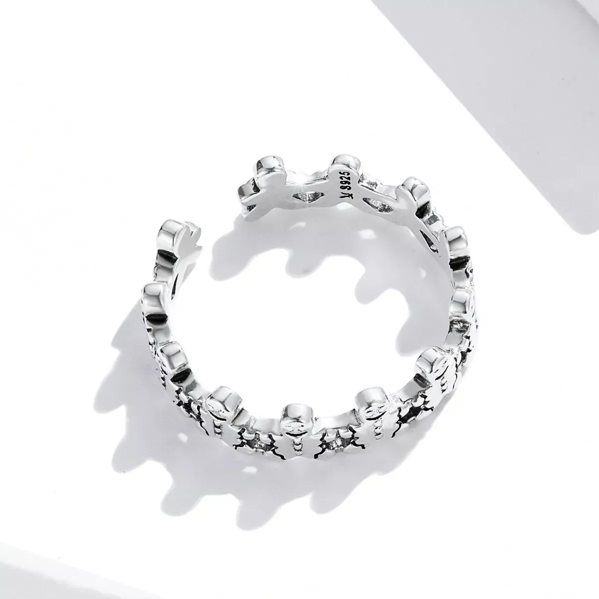 Pandora Style Gingerbread Man Open Ring - SCR762