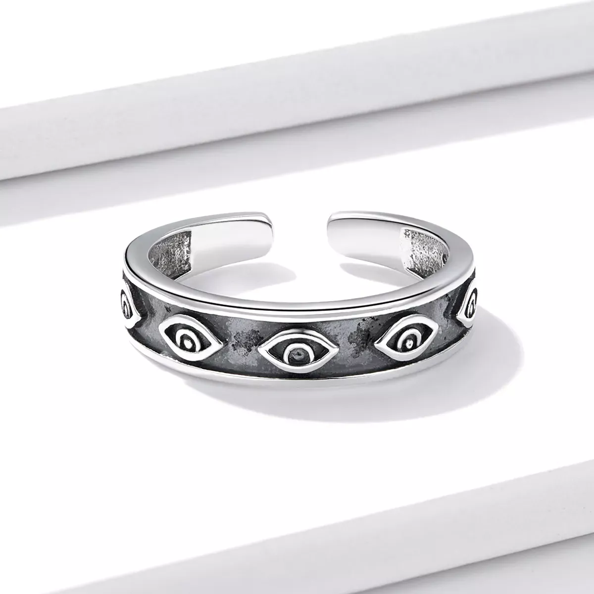 Pandora Style Guardian Ring Open Ring - BSR193
