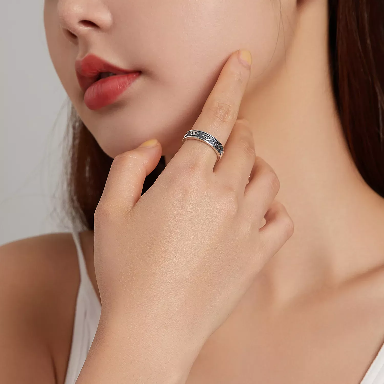 Pandora Style Guardian Ring Open Ring - BSR193