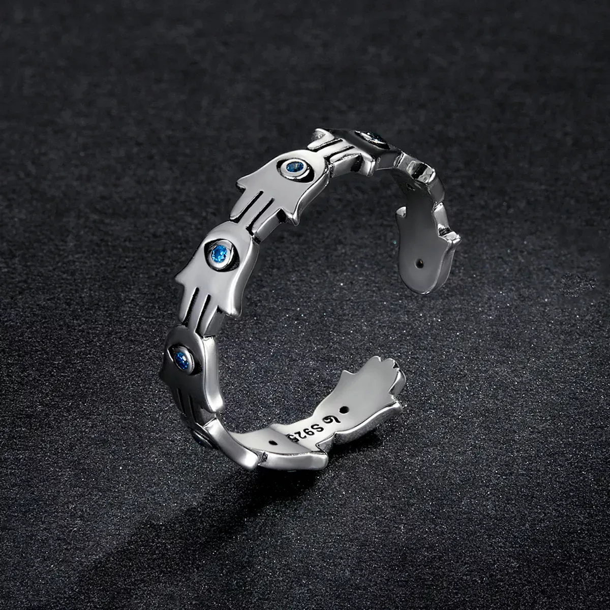 Pandora Style Hand of Fatima Open Ring - BSR237
